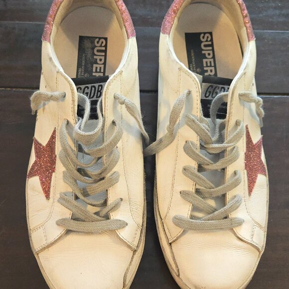 Golden Goose Super-Star Classic Low Top Leather Sneakers Women's  size 10 - Picture 3 of 14